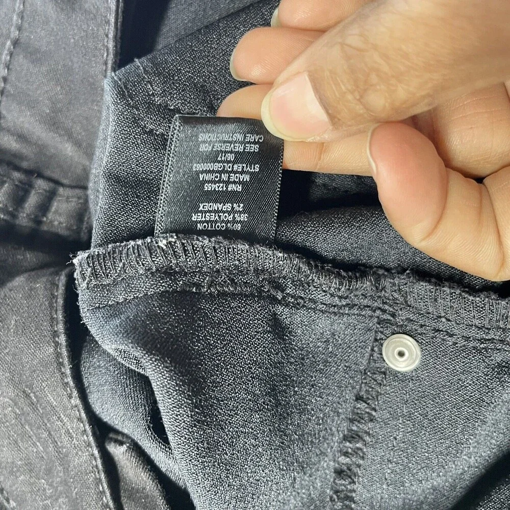 Girls Black Skinny Design Lab Chino Pants Size 8